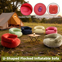 Canapé gonflable moderne pliable et portable, imperméable, pour l'extérieur, chaise longue individuelle, tabouret de loisirs pour salon et chambre à coucher