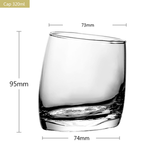 Verres à <span class=keywords><strong>whisky</strong></span> de qualité supérieure, épais, transparents, sans plomb, design européen, marque DH, forme irrégulière, 320 ml, lot de 4 pour <span class=keywords><strong>whisky</strong></span> bourbon - Product Image 5