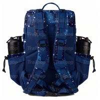 Trailpop personnalisé, imperméable, Oxford 900D, 180 °   Sac à dos de sport ouvert intégral 45L, motif ciel étoilé, sac à dos tactique pour la gym et l'usage quotidien