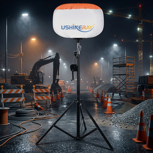 Luz LED inflable de 1400W de potencia máxima para reconstrucción de carreteras urbanas, excavaciones, puentes y construcción nocturna. - Product Image 4