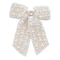 Accessoire de cheveux coréen pour femme, nœud perlé, pince à cheveux à ressort, collection Printemps 2026