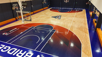 Revêtement de sol sportif en bois massif Merry Mars Maple pour terrains de basketball et de futsal, absorption des chocs, résistant au feu, durable