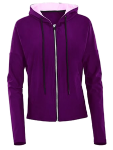 Chaqueta Vaquera de Color Sólido para Mujer, Primavera, Verano, Otoño, Transpirable, con Cierre, Logotipo, Tejida, Mangas Medias Largas, a la Moda - Product Image 4