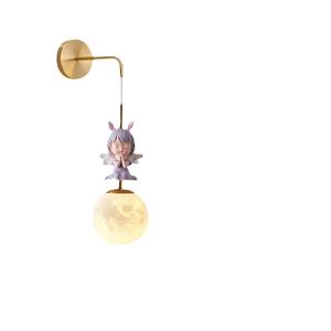 Habitación minimalista de princesa, habitación de niños, luz de pared de cobre, luz de pared <span class=keywords><strong>Annie</strong></span> de bebé, lámpara de noche de dormitorio de estilo moderno bonito - Product Image 5