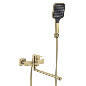SANIPRO Round Single Handle Bath <strong>Taps</strong> Stainless Steel Wall Mounted Rain Shower <strong>Head</strong> System 2 Function Shower Set for Bathroom - Product Image 5