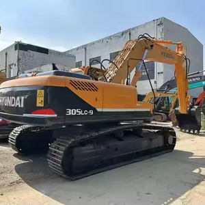 Machine de construction chinoise bon marché excavatrice Hyundai 305LC-9S d'occasion d'origine à vendre - Product Image 5