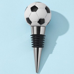 Soccer Ball <b>Wine</b> <b>Stopper</b> Zinc Alloy Sealing Bottle Plug Sport Theme Decorative - Product Image 1