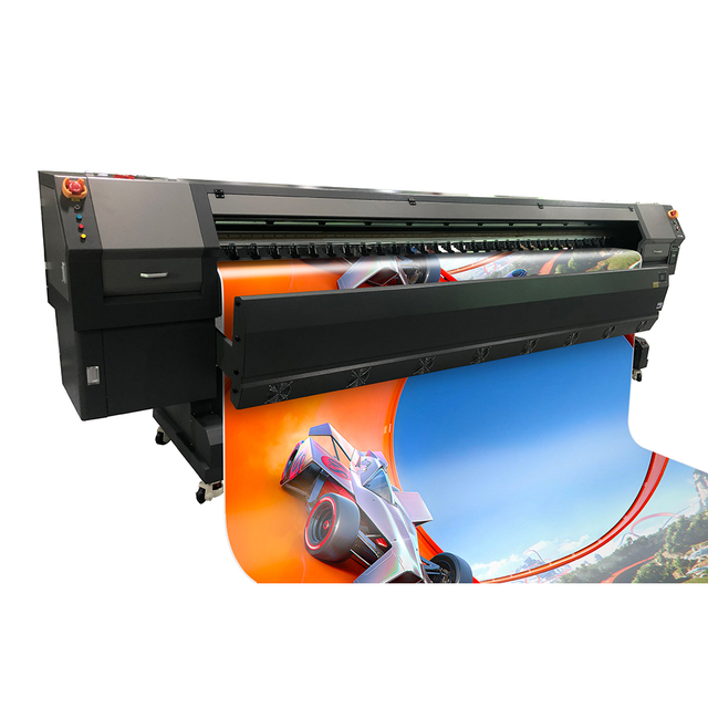 China 3.2m Large Format Digital Printer Machine Konica 512i Dx7 Dx5 Print Head Outdoor Flex Banner Eco Solvent Printers for Sale