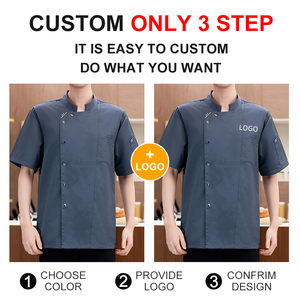 Uniforme de chaqueta profesional de estilo de moda apto para servicio de alimentos trabajador Chef Hotel Chef uniforme - Product Image 3