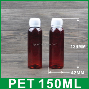 Botella de plástico líquido <span class=keywords><strong>para</strong></span> <span class=keywords><strong>la</strong></span> <span class=keywords><strong>tos</strong></span>, 150ml, marrón, China, <span class=keywords><strong>precio</strong></span> bajo - Product Image 6