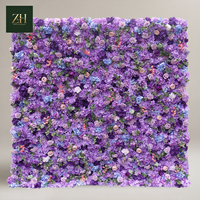 Mur de fleurs artificielles pour événements, panneau floral décoratif pour mariage, hôtel, fête, fond de scène