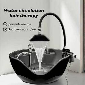 Leather Basin Special Water Circulation Head Therapy Waterfall Shampoo Chair Bed <b>Shower</b> Sprinkler Elbow Pipe <b>Portable</b> Mason - Product Image 1
