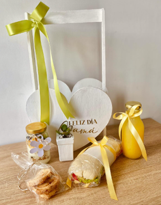 JUNJI Cesta <span class=keywords><strong>de</strong></span> Regalo <span class=keywords><strong>de</strong></span> Madera Personalizable en Forma <span class=keywords><strong>de</strong></span> Corazón con Asa para <span class=keywords><strong>Desayuno</strong></span>, Bodas y Día <span class=keywords><strong>de</strong></span> <span class=keywords><strong>la</strong></span> <span class=keywords><strong>Madre</strong></span> - Product Image 2