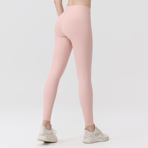 USA Oversea Warehouse High Waist Slim Breathable Yoga Pants for Women Full Length Fitness Running Sports Leggings Yoga Leggings - Product Image 5