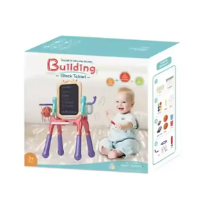 Tablero de dibujo de movimiento magnético borrable de pie largo giratorio multifuncional de 360 grados para niños - Product Image 3