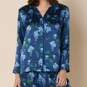 Ensemble <span class=keywords><strong>de</strong></span> pyjama en satin thermique pour femmes, personnalisable avec logo frontal, 2 pièces, vêtements <span class=keywords><strong>de</strong></span> nuit confortables et décontractés - Product Image 2