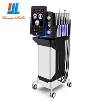 Appareil de dermabrasion multifonctionnel pour le visage, pour un nettoyage en profondeur, l'élimination des points noirs et de l'acné, hydratation et oxygénation du visage