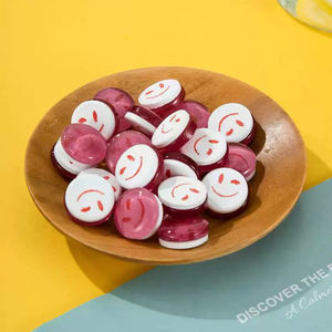 Venta al por mayor <span class=keywords><strong>Caramelos</strong></span> Sonrientes 2 en 1 Dulce Menta Fruta Sabor Prensa Caramelo Duro Colorido Cara Sonriente Caramelo - Product Image 5