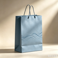 Sacs en papier personnalisés avec logo, élégants et réutilisables, sacs cadeaux et sacs pour vêtements de luxe pour boutique de Noël gris