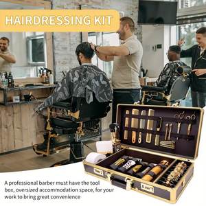 Kit de armazenamento para salão de beleza profissional, estojo de transporte para salão de barbeiro com bloqueio de senha - Product Image 6