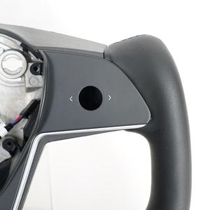 Volante Deportivo de Fibra de Carbono y Cuero Personalizado para Tesla Modelo S/Modelo 3/Y, Volante Tipo Yoke - Product Image 4