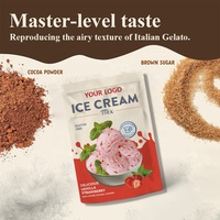 Mélange pour Crème Glacée Fraise sous Marque Blanche OEM/ODM, Saveurs Personnalisables et Poudre de Crème Glacée Fonctionnelle