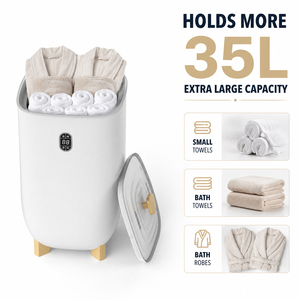 Chauffe-serviettes OEM ODM grande capacité 40L pour salle de bain et spa, 2 modes de chauffage, minuterie réglable - Product Image 6