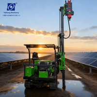 TZmachinery TZ585 52KW Perforadora de Pilotes Solar Compacta sobre Orugas |   Motor Diésel ChangChai 4m para Estacas, Destornillador Solar con Certificación CE ISO9001