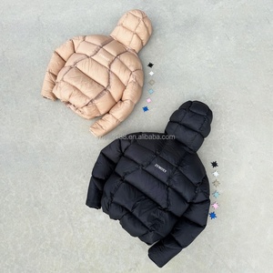 Custom Design Winter Wear <b>Warm</b> Oversized Puffy Puffer <b>Jackets</b> <b>Men</b> Streetwear Hoody Down Coat Lightweight Waterproof Down <b>Jackets</b> - Product Image 2