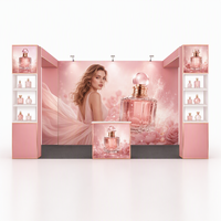 Système de toile de fond en tissu pour stand d'exposition modulaire pop-up pour événements de vente au détail, conférences et promotions