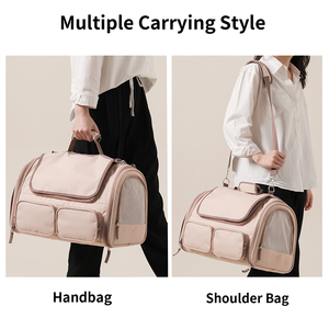 Moda evcil hayvan sırt çantası taşınabilir fermuar eğitim göğüs taşıyıcı kedi ve köpek için rahat seyahat dişli - Product Image 5