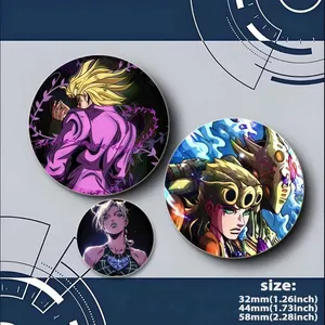 Broche de Anime Jojo's Bizarre Adventure, JOLYNE <span class=keywords><strong>CUJOH</strong></span> FF Kujo Jotaro, Pin de Dibujos Animados, Insignia de Cosplay para Ropa, Mochila, Decoración, Regalo - Product Image 5