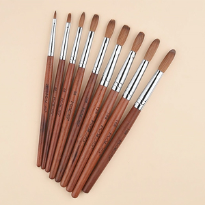 Hot Sale Kolinsky 100% Nail Art <b>Brushes</b> Set Custom Logo Metal Handle Acrylic Nail <b>Brush</b> Wooden Handle Kolinsky Sable <b>Brush</b> - Product Image 1
