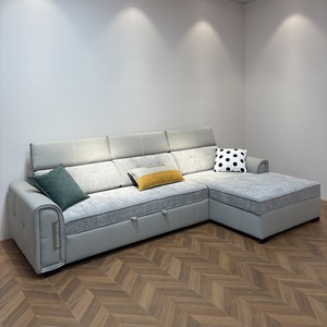Divano Letto in Ecopelle Salvaspazio Confortevole con Tessuti Personalizzabili per Soggiorno e Appartamento - Product Image 2
