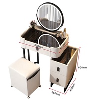 Meubles de Maison Designs de Luxe pour Chambre à Coucher Coiffeuse en Gros Commodes avec Miroir Pleine Longueur et Tiroirs