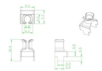 Prise de courant de type EU PCB, 4,8 broches, contacts en cuivre, courant nominal 13A, norme européenne, personnalisable, prise intelligente avec télécommande