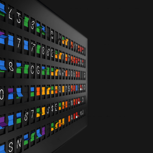 ระบบป้ายแบบแยกส่วน (Split Flap) แบบโมดูลาร์ ชุดอุปกรณ์แบบ Vestaboard ที่ขยายได้ สำหรับงานแสดงสินค้า งานอีเวนต์ จอแสดงผลหน้าต่างเชิงพาณิชย์ ปรับแต่งได้ - Product Image 5