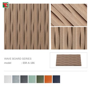 Revêtement intérieur décoratif en bois sculpté Couverture en lattes de chêne naturel Panneau mural carré en bois pour la <span class=keywords><strong>maison</strong></span> - Product Image 2