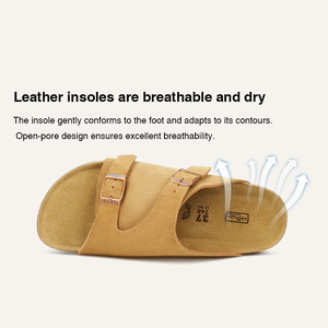 Mules personnalisées en daim pour l'été, semelle EVA, fond épais, bout fermé, légères, à enfiler, avec logo personnalisé pour hommes et femmes - Product Image 4