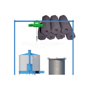 Nouvelle machine compacte de fabrication de charbon de coco, four de carbonisation à haut taux de carbonisation, capacité de 1 à 1,5 tonne - Product Image 5