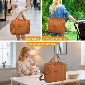 <span class=keywords><strong>Sac</strong></span> à langer personnalisé grande capacité pour maman, <span class=keywords><strong>sac</strong></span> à couches multi-poches, <span class=keywords><strong>sac</strong></span> à main portable pour voyage et extérieur - Product Image 4
