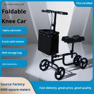 Skuter Lutut Satu Kaki untuk Pelatihan Rehabilitasi, Alat Bantu Jalan untuk Cedera Fraktur, Walker Rollator, Alat Bantu Jalan - Product Image 5