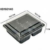 Boîtes et barquettes transparentes en plastique PET de qualité alimentaire pour fruits secs, biscuits, sushis, nouilles, jus, desserts à emporter