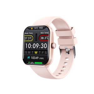 Funda de Silicona Impermeable IP67 DF F96T para Relojes Inteligentes, Botón SOS, Contestar Llamadas, Monitor de Sueño, Asistente de Voz con IA, Cuadrada - Product Image 1