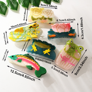 Fermaglio per Capelli Personalizzato in Acido Etilico con Fiore Carino per Regali di Nozze di Galore Accessories - Product Image 3