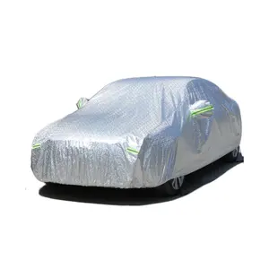 Cubierta impermeable para coche, película de revestimiento de aluminio PEVA, resistente al sol