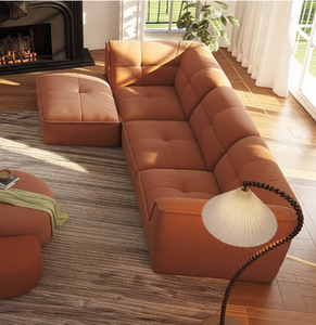 Canapé modulaire de style <span class=keywords><strong>Togo</strong></span> moderne, canapé au sol en mousse haute densité 32D, canapé sans cadre compressé sous vide pour la maison - Product Image 6