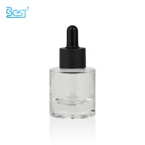 Custom Painting Low Price High Quality Frosted Clear 30ml Glass Lotion Essential Oil Serum Bottle with Dropper