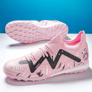 Botte de football montante pour hommes et femmes Chaussures d'entraînement à la mode antidérapantes pour l'herbe Crampons d'extérieur résistants à l'usure pour l'été - Product Image 5