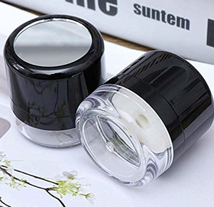 Caja de polvo con espejo para viaje, caja de polvo portátil con esponja De Seta, para base cosmética, colorete - Product Image 1